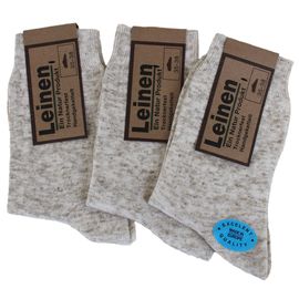Übergröße 47-50 Leinen-Baumwollsocken